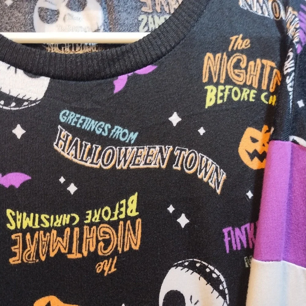 Disney‎ Nightmare Before Christmas Nightgown Sleepwear Halloween Town Womens LG - Picture 2 of 8